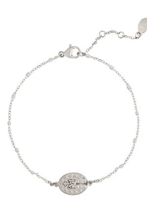 Bracelet Holy Coin Grey & Silver Color Stainless Steel h5 Picture2